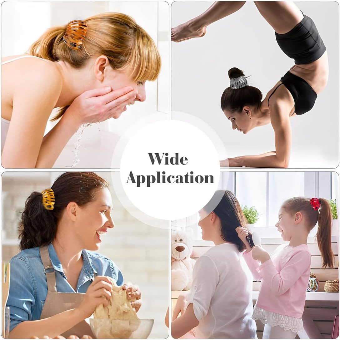 Pack of 3 Hair Clips for Women, Vintage Bird Nest Hair Clips, Large Hair Clips, Hair Accessory, Hair Accessories for Girls, Women, Plain image number 3