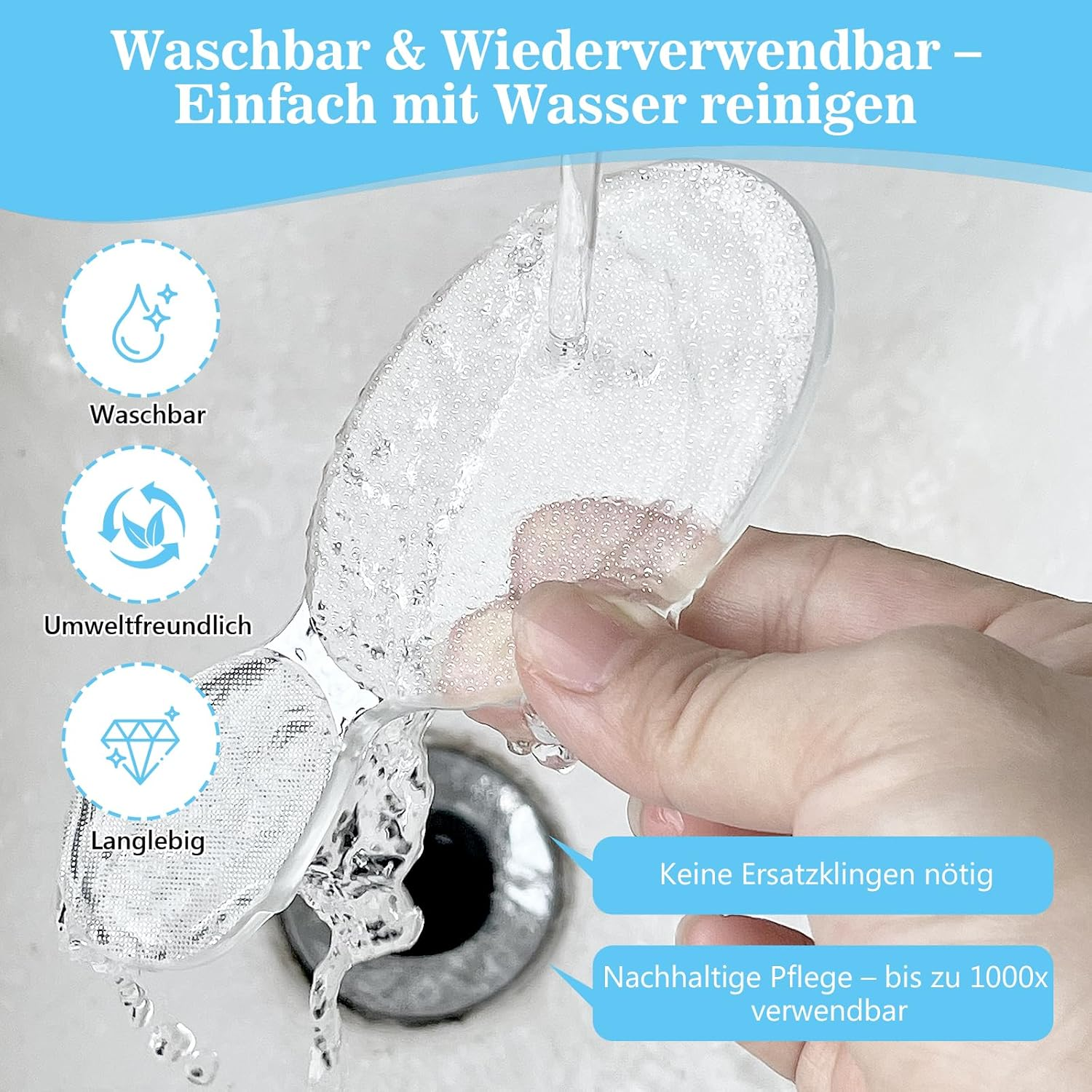 Foot File with Nano Glass - Double-Sided Callus Remover for Feet & Hands, Reusable & Washable, Transparent Callus File for Men & Women - Foot Care Tool against Calluses image number 6