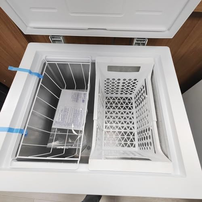 Chest Freezer Organizer Bins, Freezer Refrigerator Basket, Freezer Basket Replacement, up to 15KG, Expandable Large Stackable Wire Baskets for Organization and (S (For image number 1
