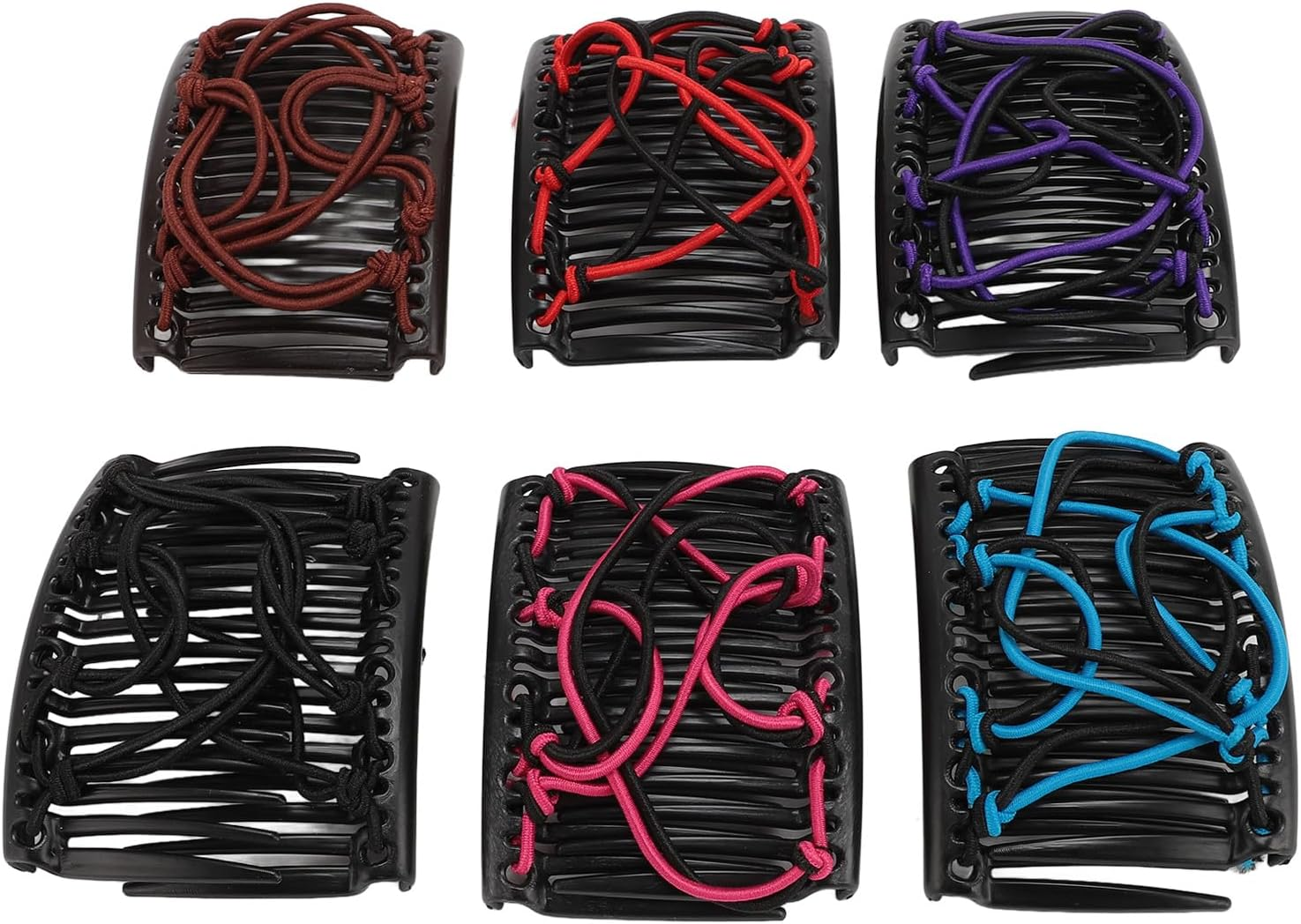 Magic Hair Comb Vintage Stretchy Double Comb Hair Forks Clips Bun Maker for Women and Girls Hairstyle Multipurpose Hair Accessories image number 5