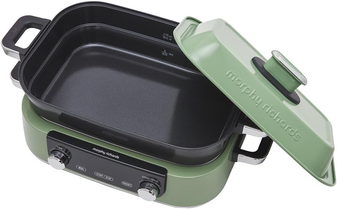 Morphy Richards 1600W Digital N-Stick Multifunction Electric Cooker Pot/Pan GRN