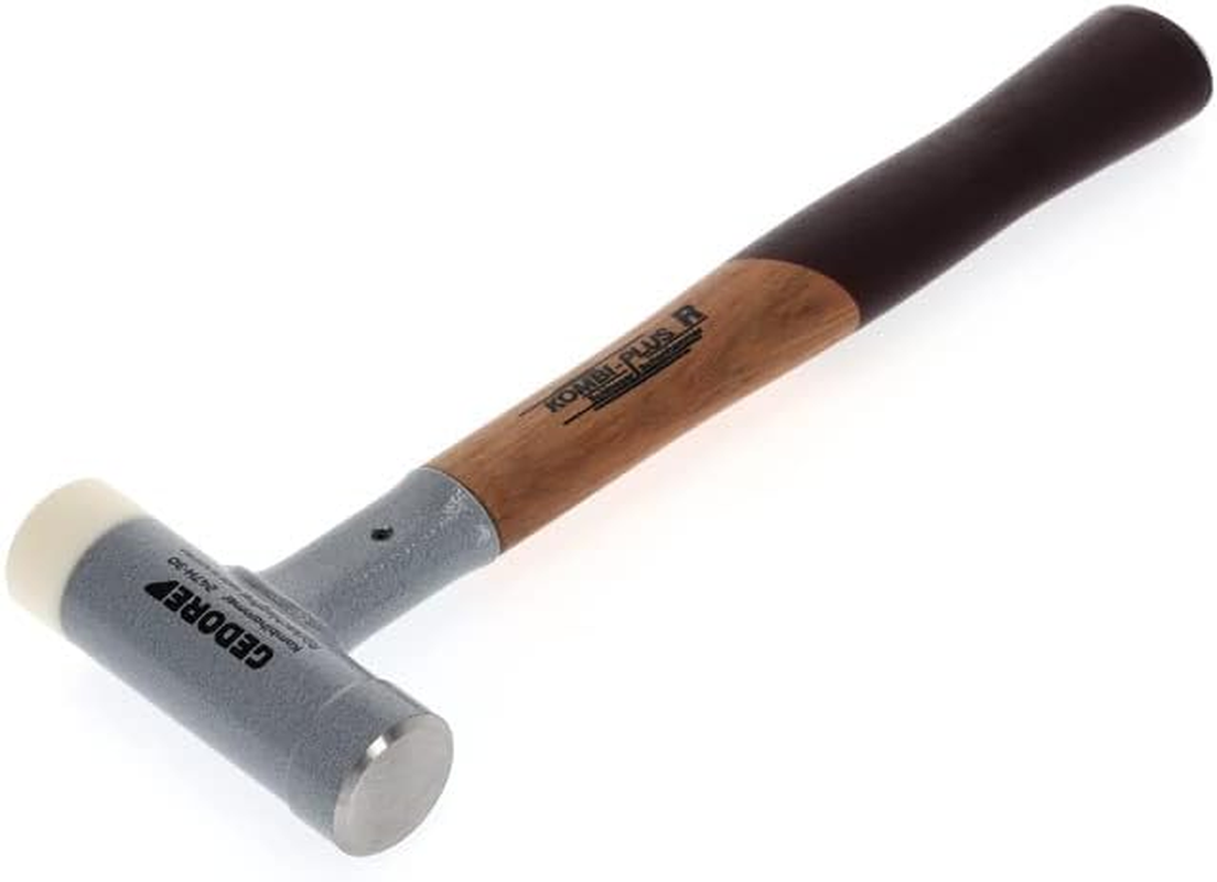 GEDORE Kombi-Plus R Hammer, Wooden Handle, Soft Face/Engineer&rsquo;S Hammer, Dia. 30 Mm, Recoilless, Hickory Handle, 247 H-30