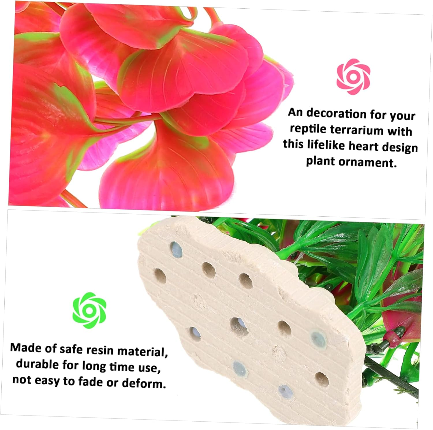 HAPINARY 2Pcs Fake Grass Decor Fish Tank Landscape Prop Aquarium Plants Plastic Safe for Pets Fish Tank Decors