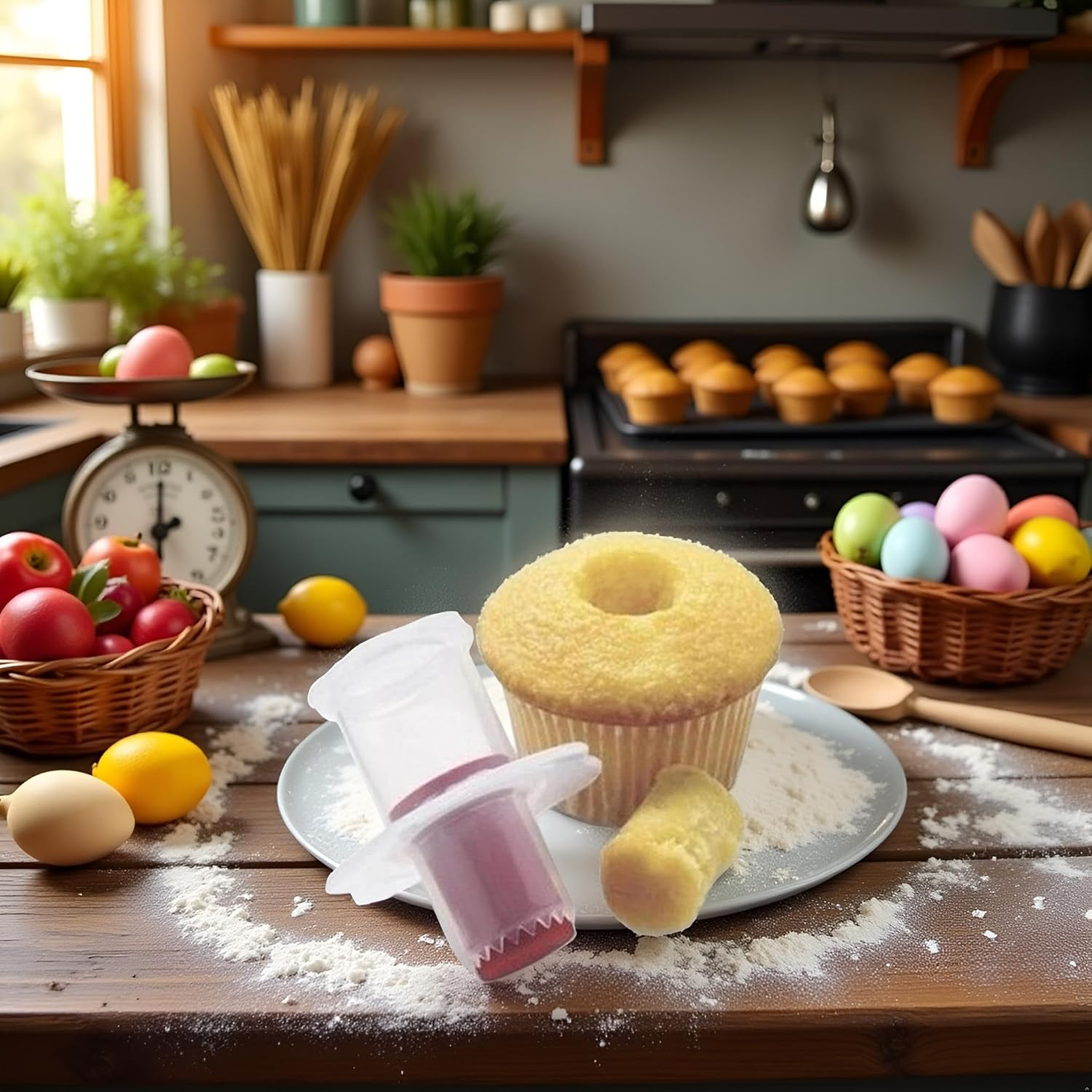 Random Color Cupcake Corer Decorating Divider Pastry Corer Model Cake Filler Corers Corers and Pitters Fruit and Vegetable Tools Home and Kitchen image number 4