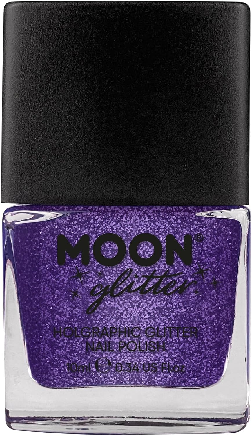 Holographic Glitter Nail Polish by Moon Glitter - 14Ml - Gold - Blue image number 6