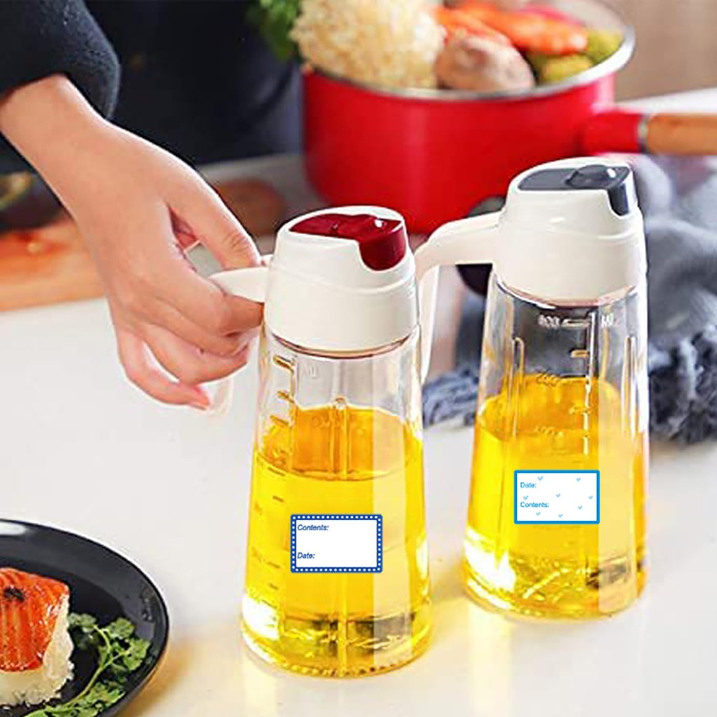 3 Rolls 1500Pcs Freezer Labels, Betterjonny 25 X 40Mm Colored Removable Freezer Labels Self-Adhesive Food Storage Stickers with Strong Adhesion for Office School and Home(3 Styles)