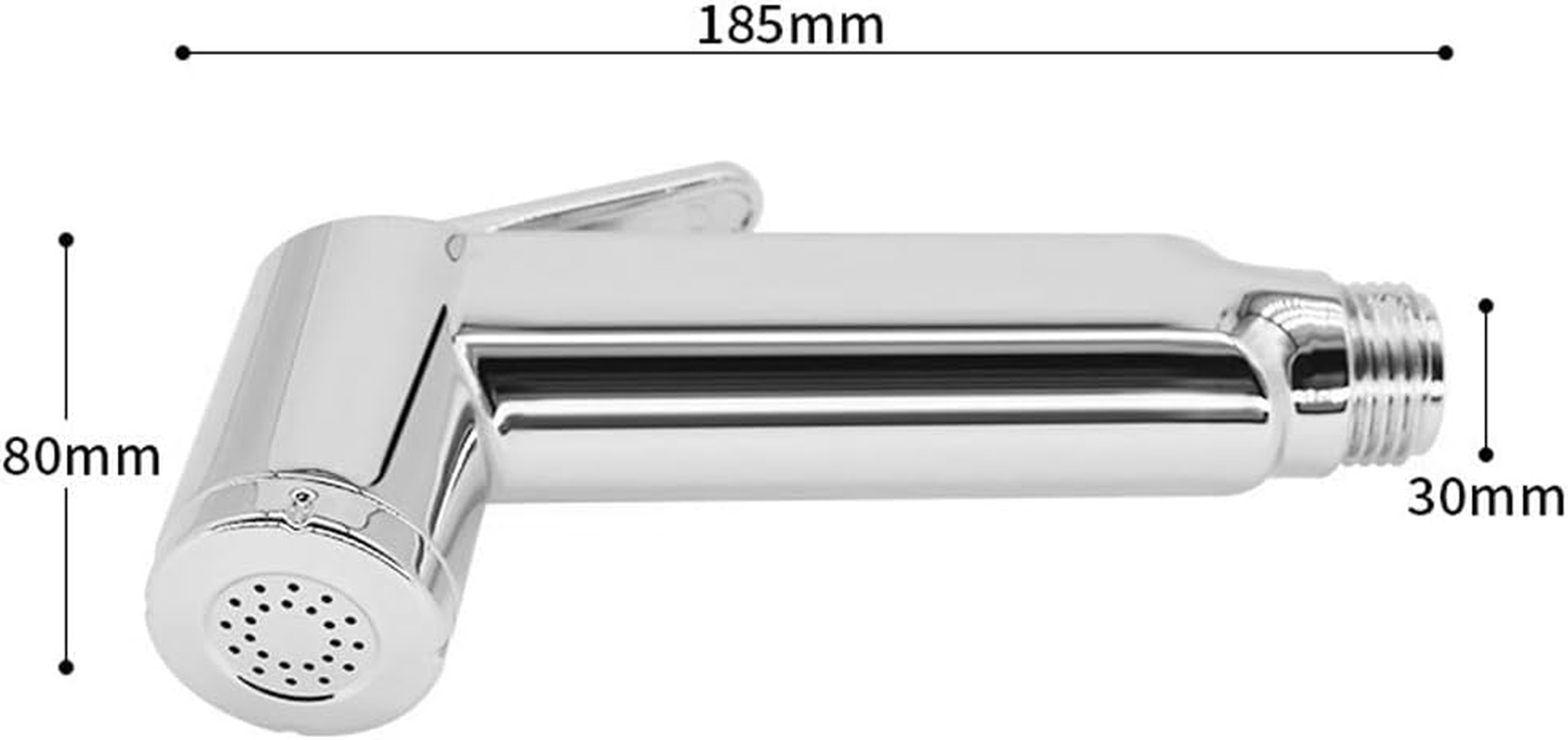 Ultralight Toilet Seat Spray Head Rustproof Hand Toilet Seat Sprayer Cloth Bathroom Nappy Sprayer image number 3