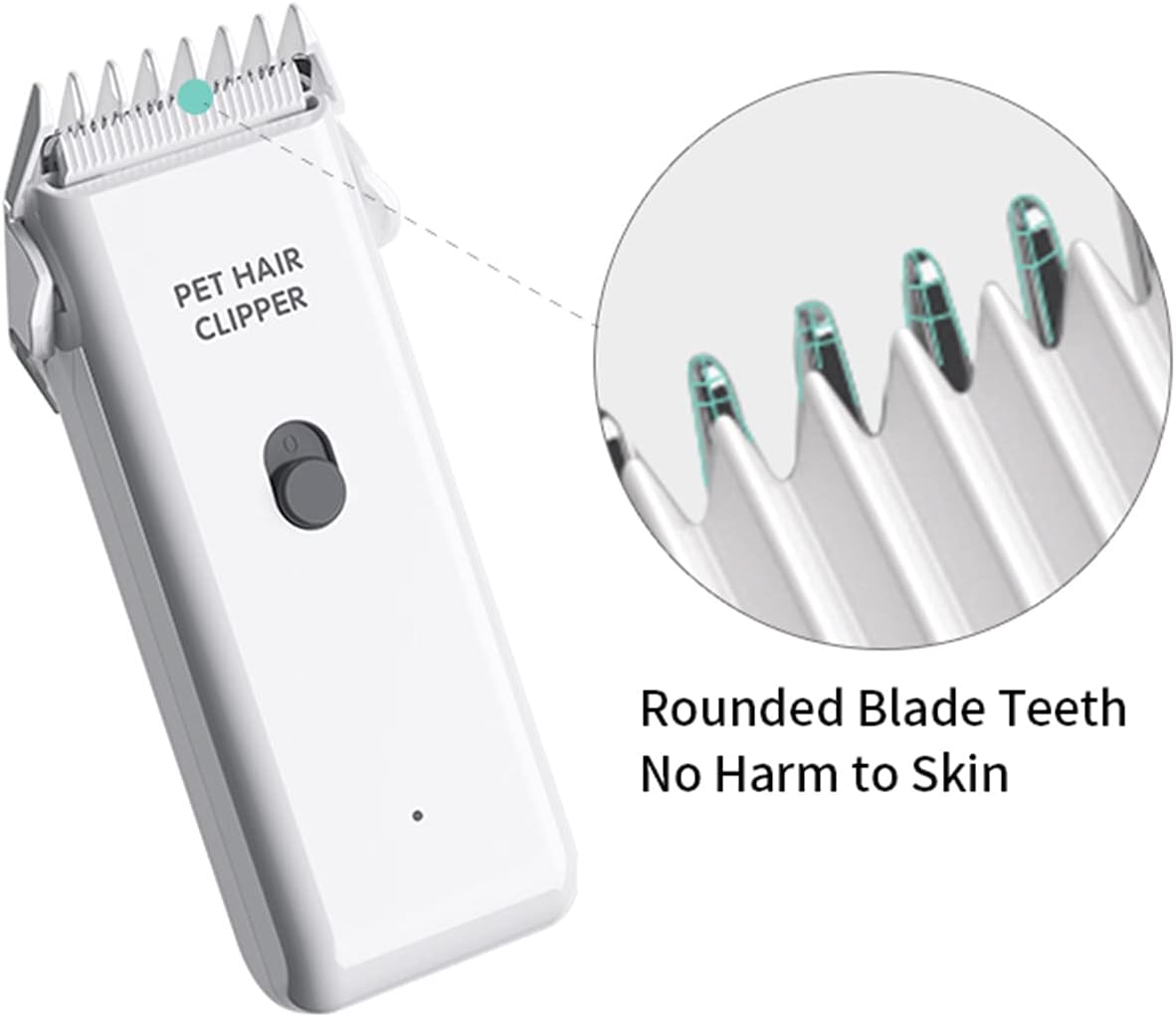 Dog Cat Home Hair Waterproof Clipper Portable Electric USB Rechargeable Pet Grooming Tools Low Noise Shaver Cordless Trimmer for Small and Large Pets image number 1