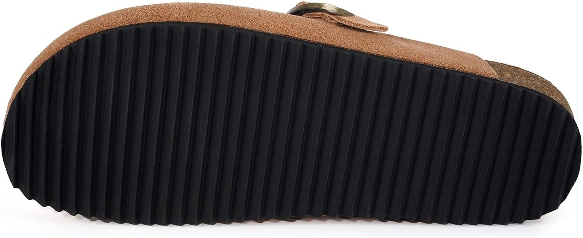 Intini Womens Suede Clogs Mens Genuine Leather Mules Cork Footbed Sandals with Arch Support image number 5