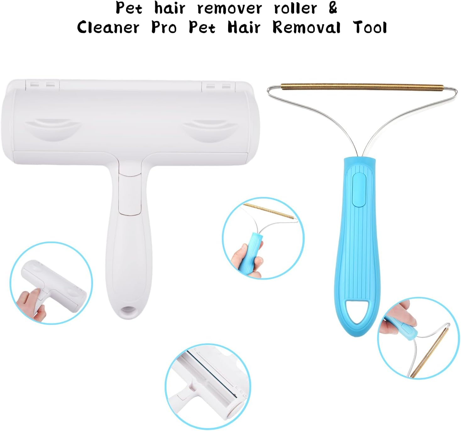 Deep Cleaner Pro Pet Hair Remover Kit, Pet Fur Remover Roller, Reusable Animal Hair Removal Brush for Dogs & Cats, Carpet Rake, Self Clean Pet Fur from Carpet, Sofa, Rugs, Laundry, Clothes & Bedding image number 2