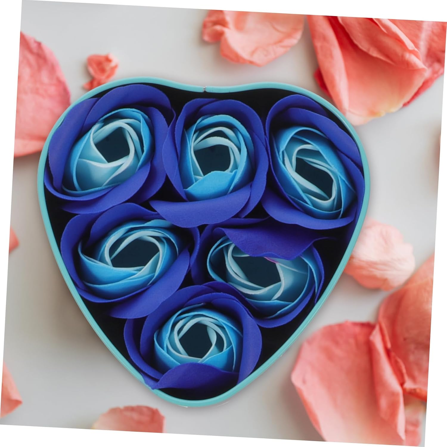 3Boxes Creative Mothers Day Present Soap Flower Heart-Shaped image number 2