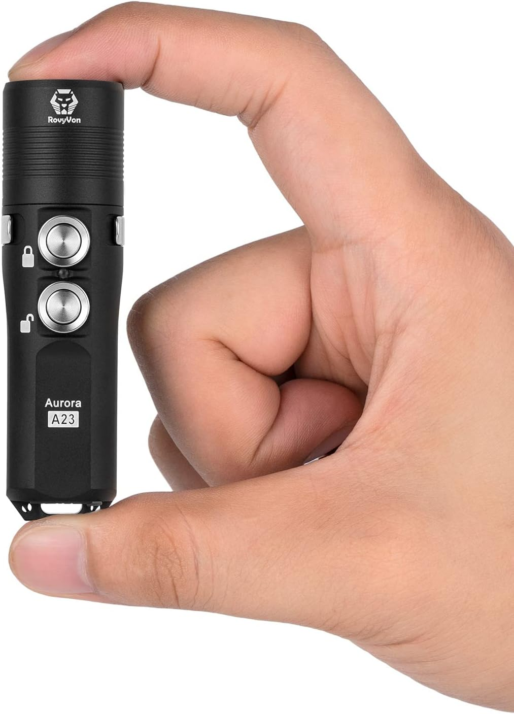 Rovyvon A23 Gen2 Pocket Flashlight - 1000 Lumen Bright, Rechargeable, EDC Keychain Flashlight with Clip, Waterproof, Magnetic - Camping & Travel Essential image number 2