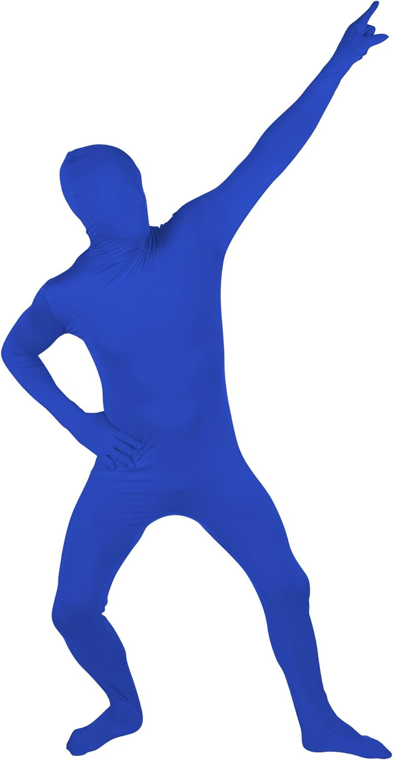 Adult Spandex Second Skin Full Bodysuit Costume by Capital Costumes (Blue) image number 3