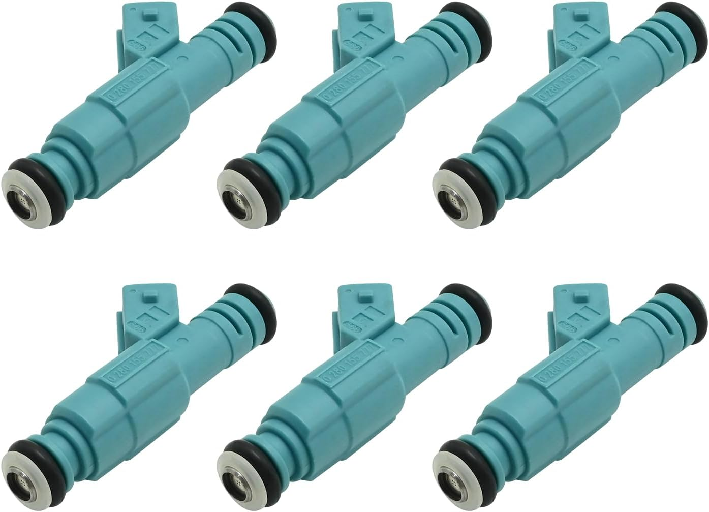 Laffoonparts 6 Pcs 0280155777 Fuel Injectors, Replacement for Holden Commodore V6 3.8L VG VN VL VQ VP VR VS VT VU VX VY, Rreplaces 75QVE8 image number 3