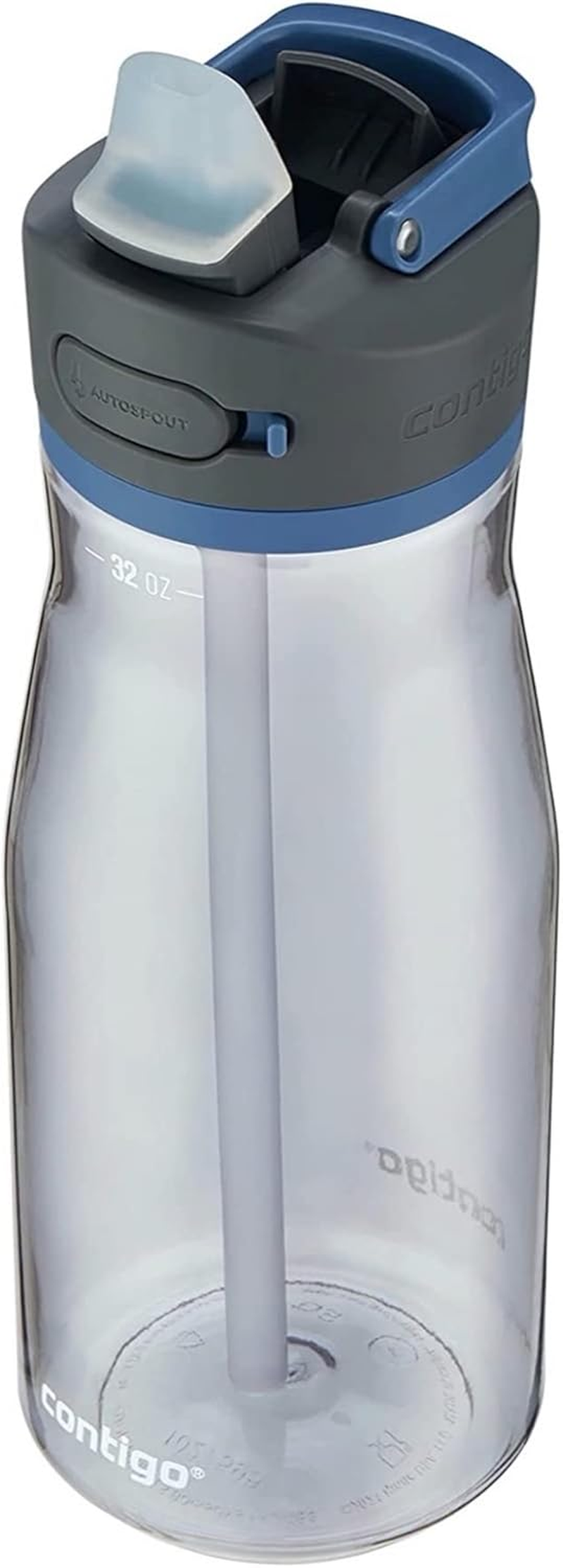 Contigo Ashland 2.0 Leak-Proof Water Bottle with Lid Lock and Angled Straw, Dishwasher Safe Water Bottle with Interchangeable Lid, 24Oz Pink Lemonade