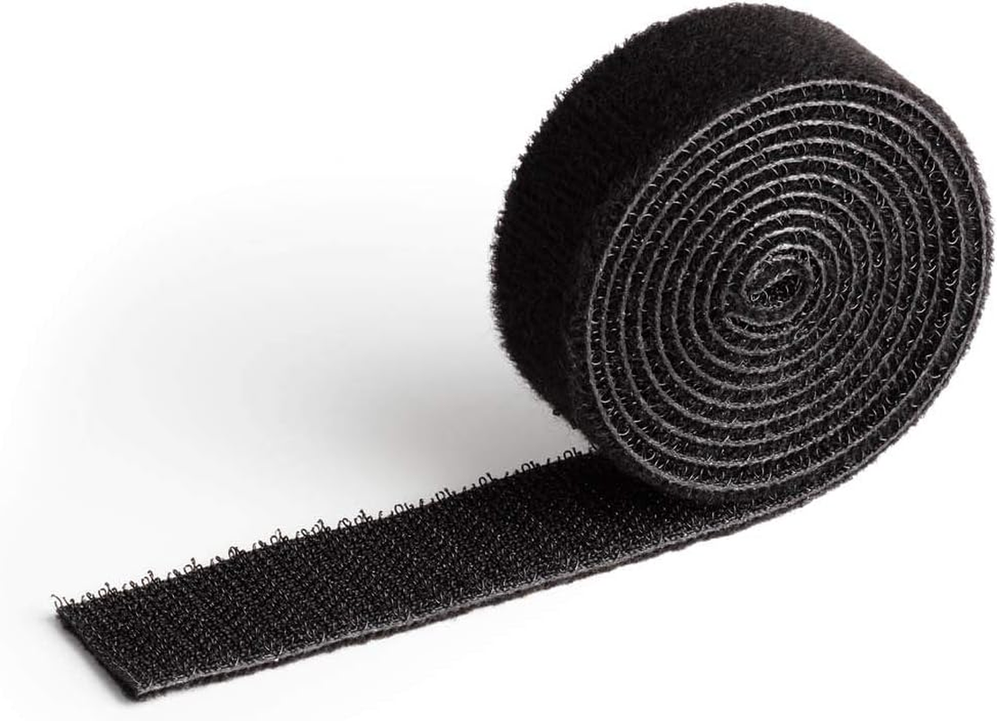Durable 503101 CAVOLINE Grip 10 Black 10Mm Hook & Loop Cut to Size Cable Management Tie, Reusable Cable Tidy Wrap image number 2