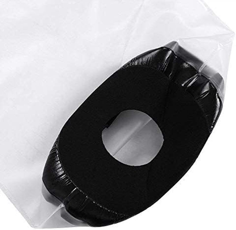 Knee Shower Cover, Adult Waterproof TPU Shower & Bath Bandage and Cast Protector for Knee Watertight Protection to Broken Knee Wound, Burns 100% Reusable(Black) image number 3