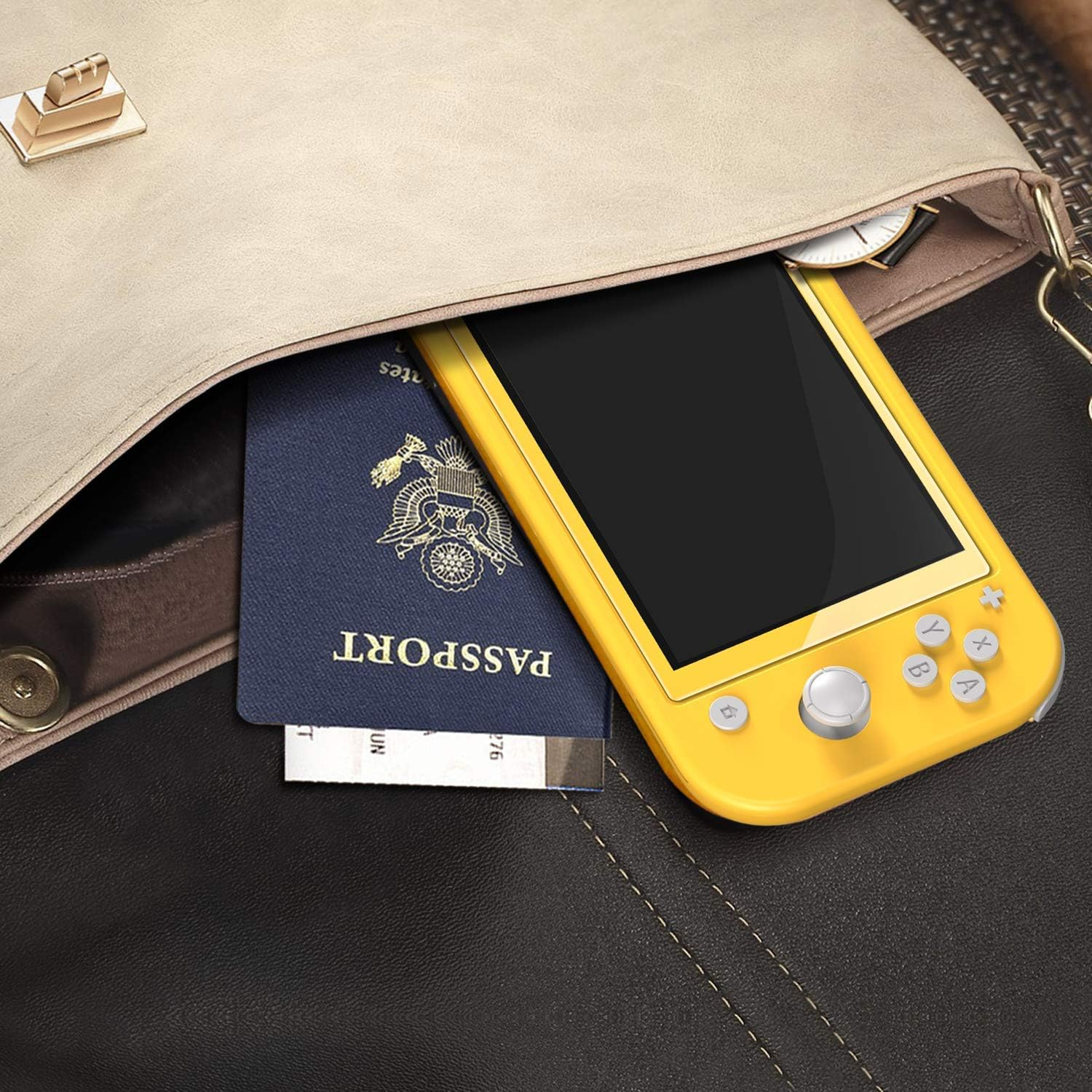 Ivoler [4 Pack Screen Protector Tempered Glass for Nintendo Switch Lite, Transparent Hd,High Definition,Clear Anti-Scratch with Anti-Fingerprint Bubble-Free Fit Switch Lite 2019 image number 5