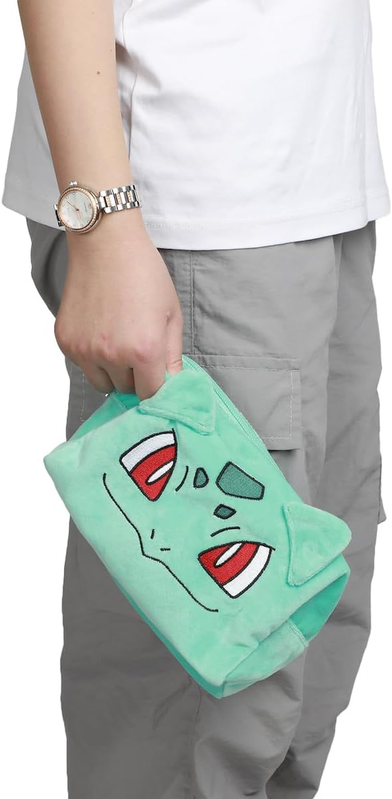 Bioworld Pok&eacute;mon Bulbasaur Green 8" Cosmetic Toiletry Tote