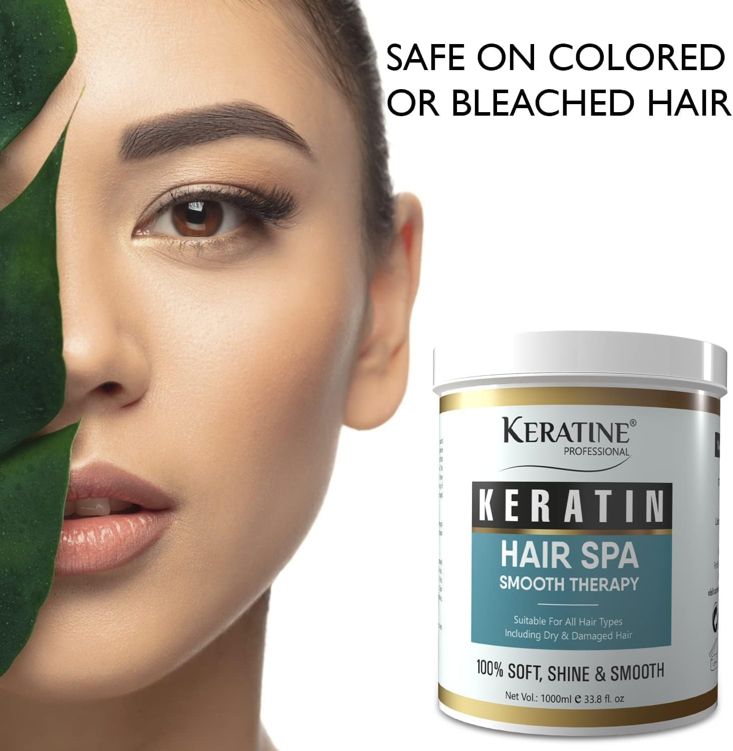 KERATINE PROFESSIONAL PREMIUM KERATIN HAIR SPA SMOOTH THERAPY | 100% Soft, Shine & Hair Repair | Infused with Brazilian Nut and Keratin | Treatment Protein Spa - Conditioning for Dry Damaged image number 4