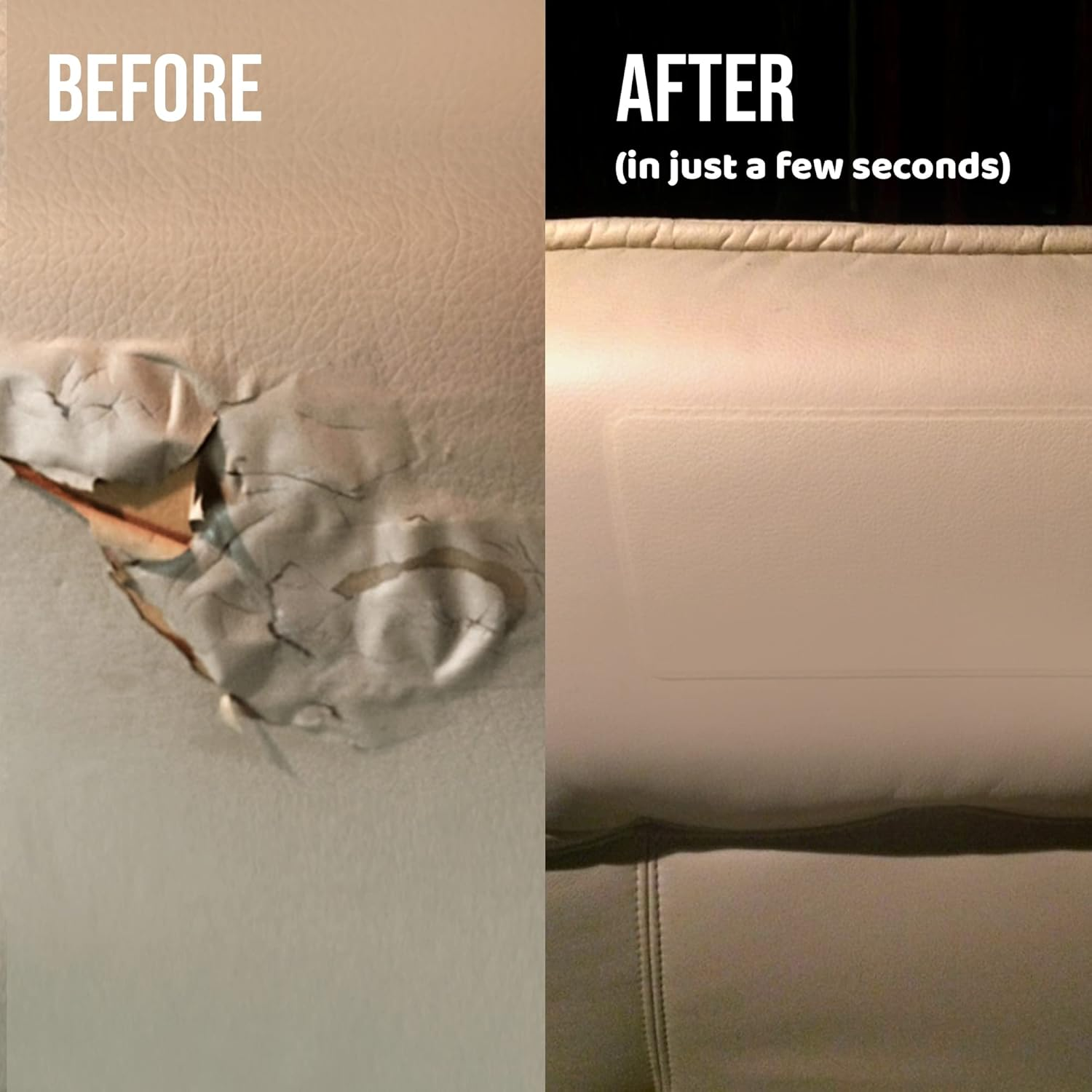 Mastaplasta Premium Leather Repair Patch - Black 10Cm X 6Cm (4In X 2.4In). Your Instant Stick-On Upholstery-Quality Repair for Sofas, Car Seats, Handbags, Jackets & DIY image number 6