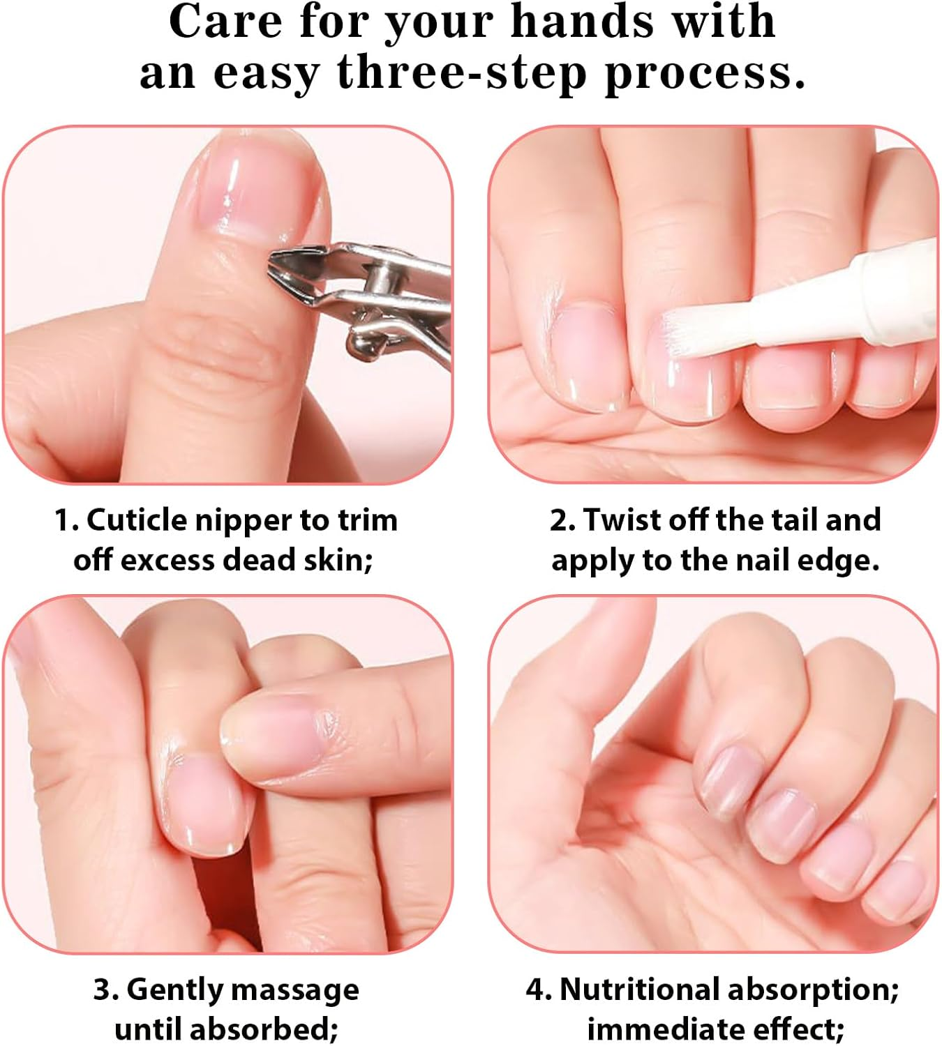 5 Pcs Cuticle Oil, Nourishing Nail Oil Pen, Precision Nail Oil Pen, Suitable for Dry Cuticles, Nail Care, Nail Hydration Daily Manicure image number 1