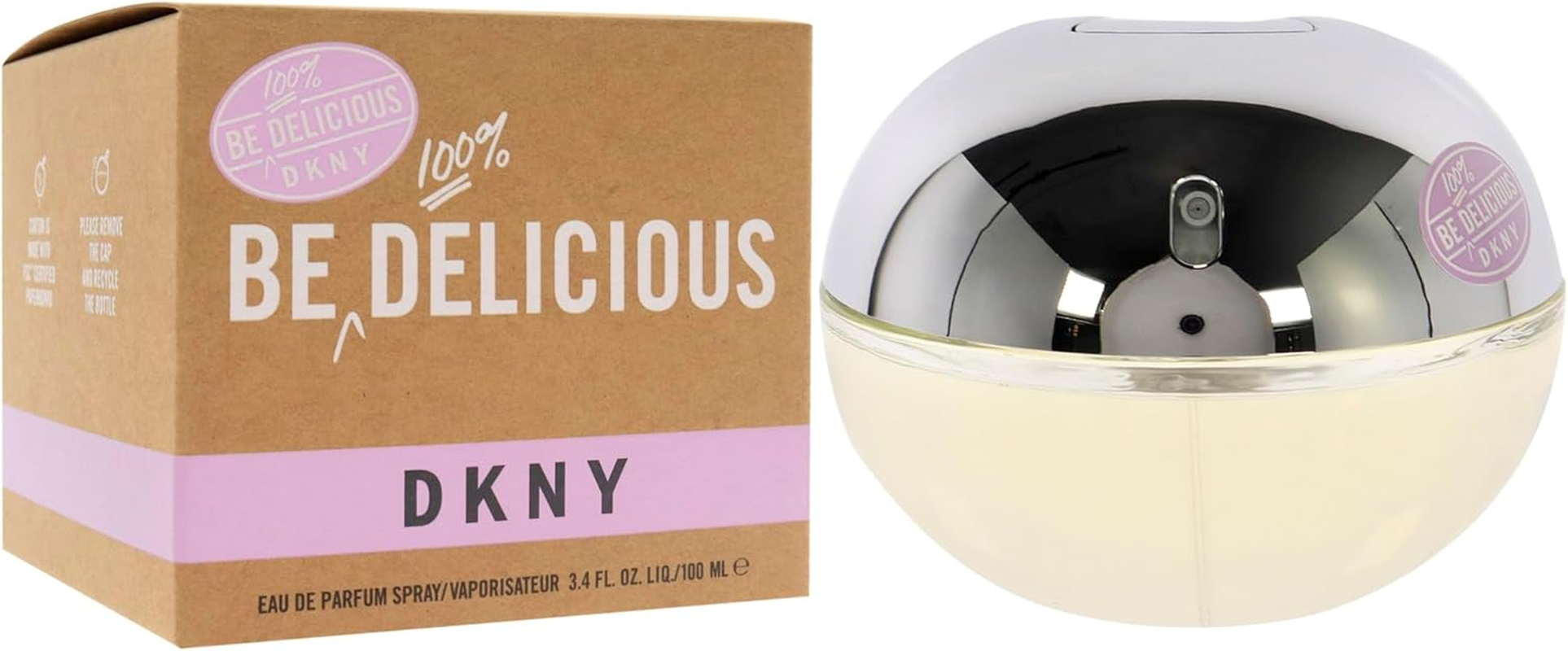 DKNY Be 100% Delicious Eau De Parfum Spray for Women 100 Ml image number 2