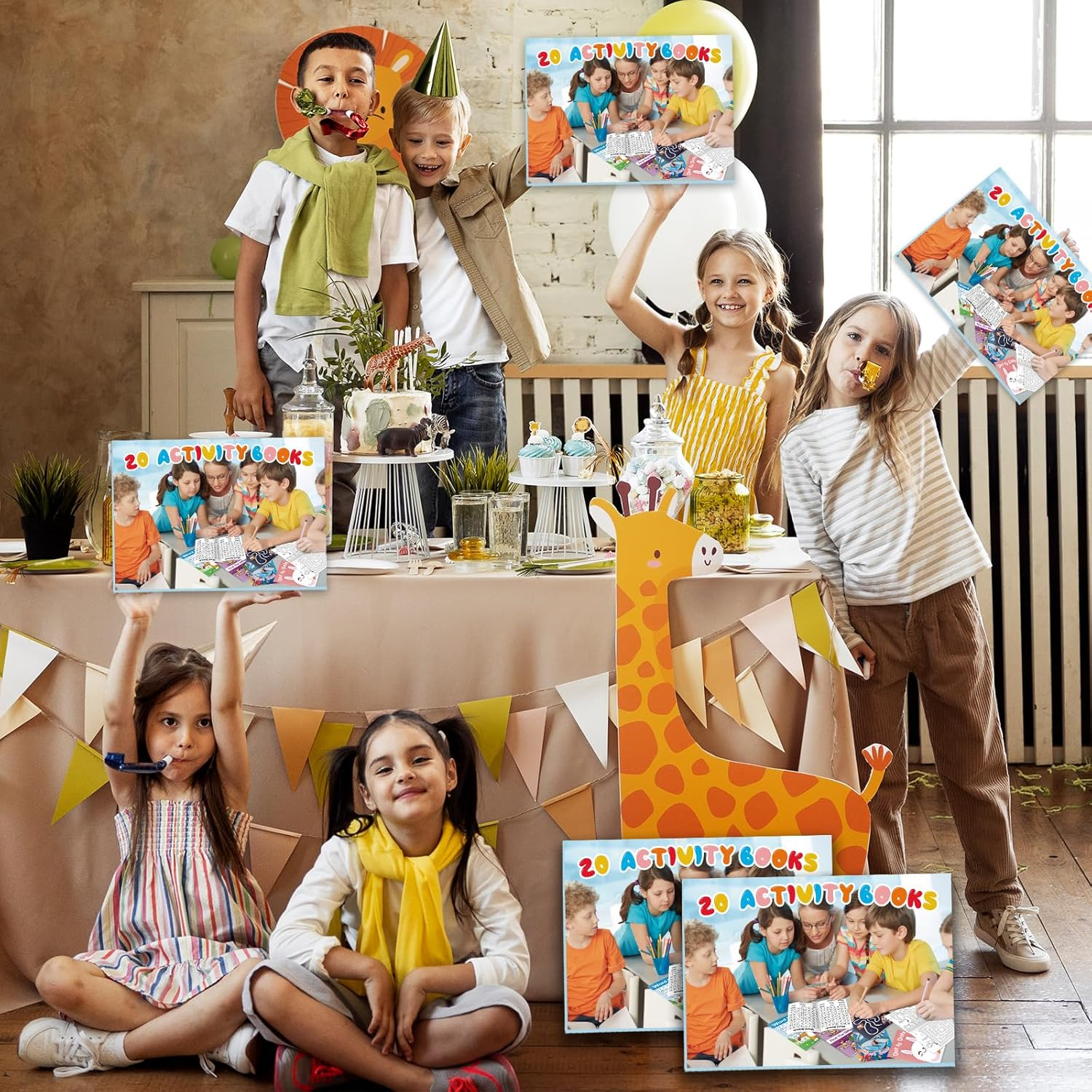 20 Pack Activity Books for Kids Ages 4-8,8-12. Bulk Coloring Books for Kids Party Favours, Small Activity Books for Birthday Classroom Gifts Goodie Bag Stuffers