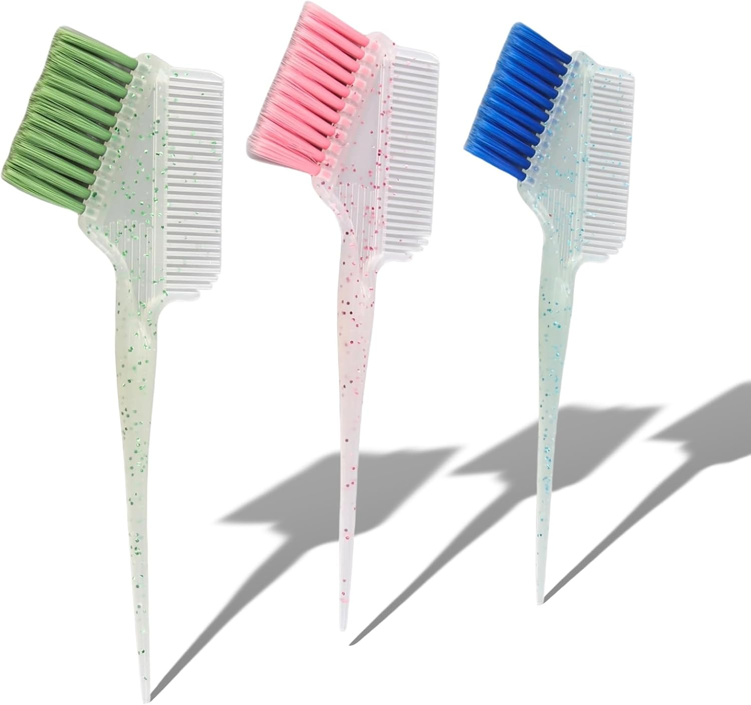 Set of 3 Colouring Brush Set, Hair Colouring Brush for Hair Dyeing, Hair Dye Brush for Applying Hair Colour, Colour Brush for Hairdressing Salon, Brush for Colouring Hair (Double-Sided) image number 1