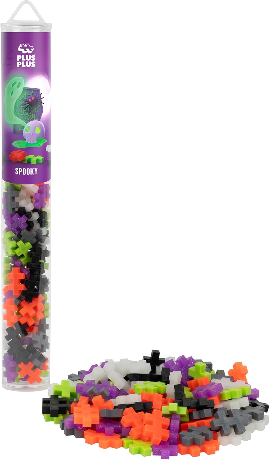 Plus-Plus Glow in the Dark Mix Building Block 100-Pieces Set