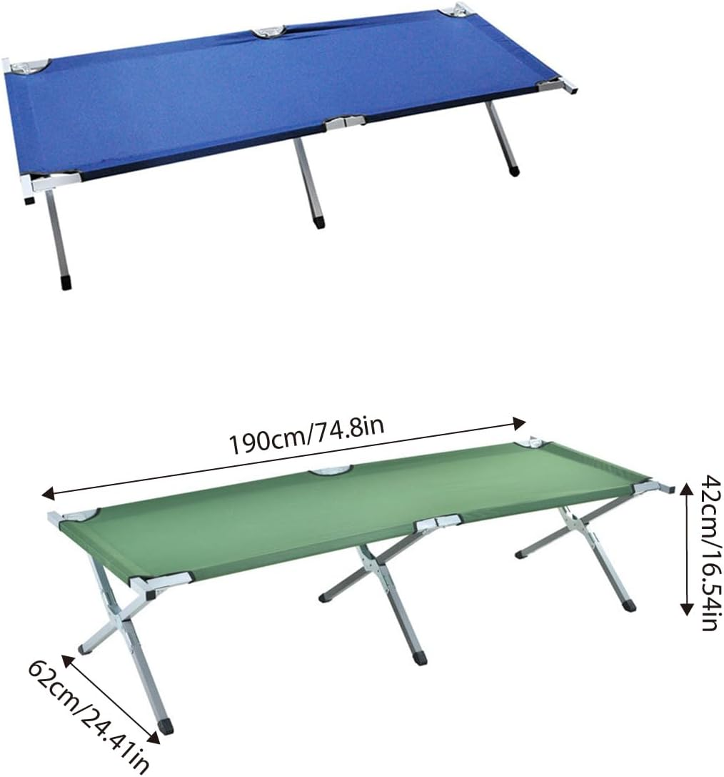 AIMALL Outdoor Folding Bed - Portable Aluminum Camp Bed, Ultra-Light Emergency Relief Bed for Camping, Lunch Breaks, and Outdoor Use
