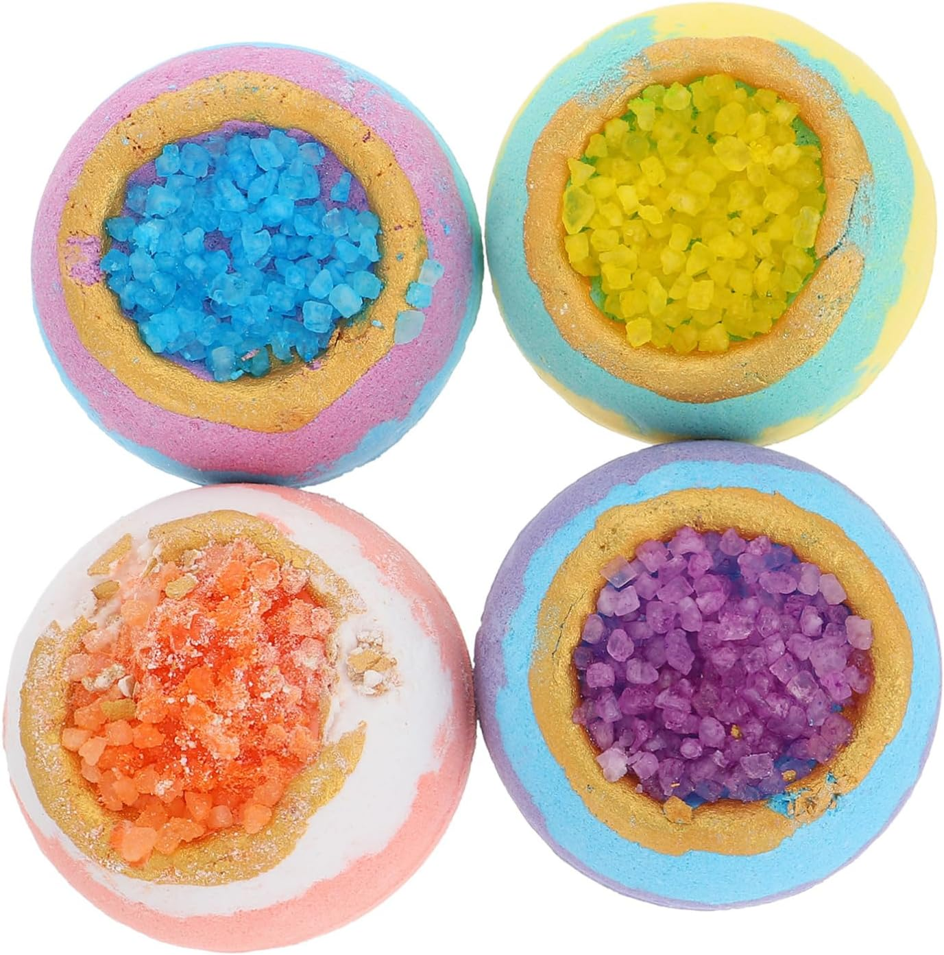 Minkissy 4Pcs Essential Oil Bath Natural Bathing Sea Salt for and Skin Nourishment for Each image number 3