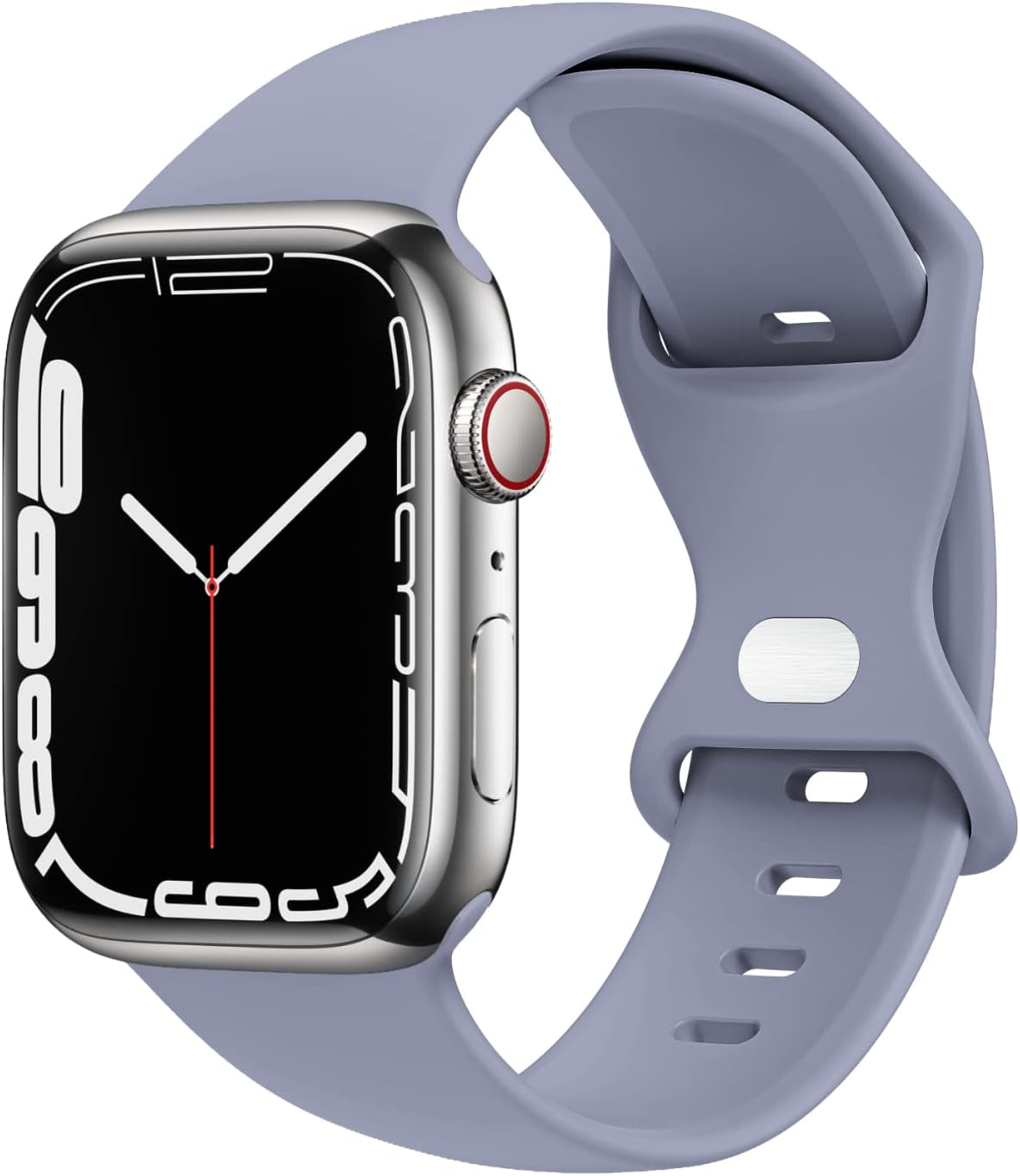 Compatible with Apple Watch Band 38Mm 40Mm 41Mm 42Mm 44Mm 45Mm 49Mm S/M M/L for Women/Men Waterproof Soft Silicone Replacement Strap Accessories for Iwatch Bands Ultra 2/Ultra Series 9/8/7/6/5/4/3/2/1 SE (Black, 38/40/41Mm S/M)