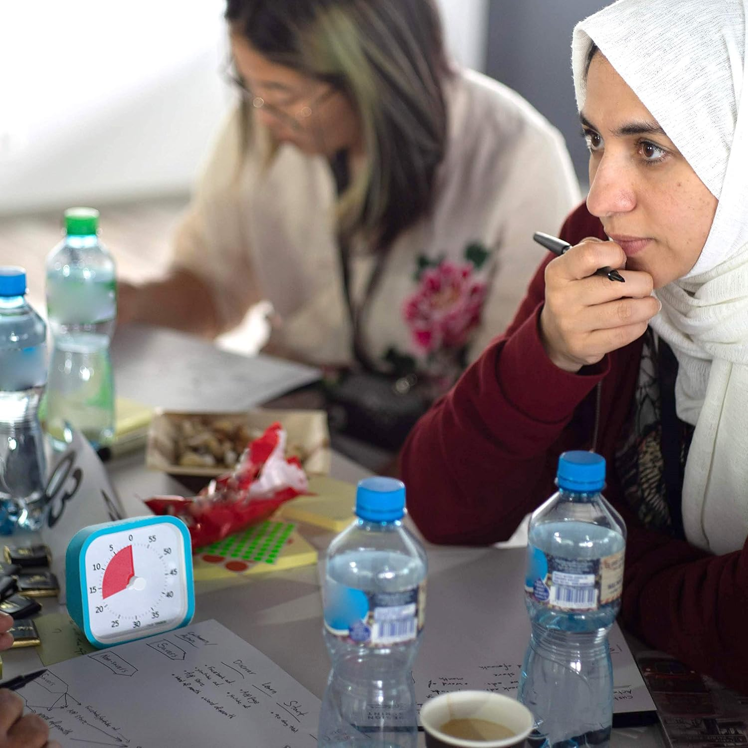 Time Timer MOD Sprint Edition &mdash; 60 Minute Visual Timer &mdash; for Kids Classroom Learning, Homeschool Tool, Teachers Desk Clock and Office Meetings (Sky Blue)