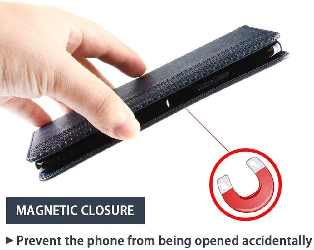 COMAKU Nothing Phone 3A Case, Wallet Mobile Phone Case with Built-In Card Slots - Blue