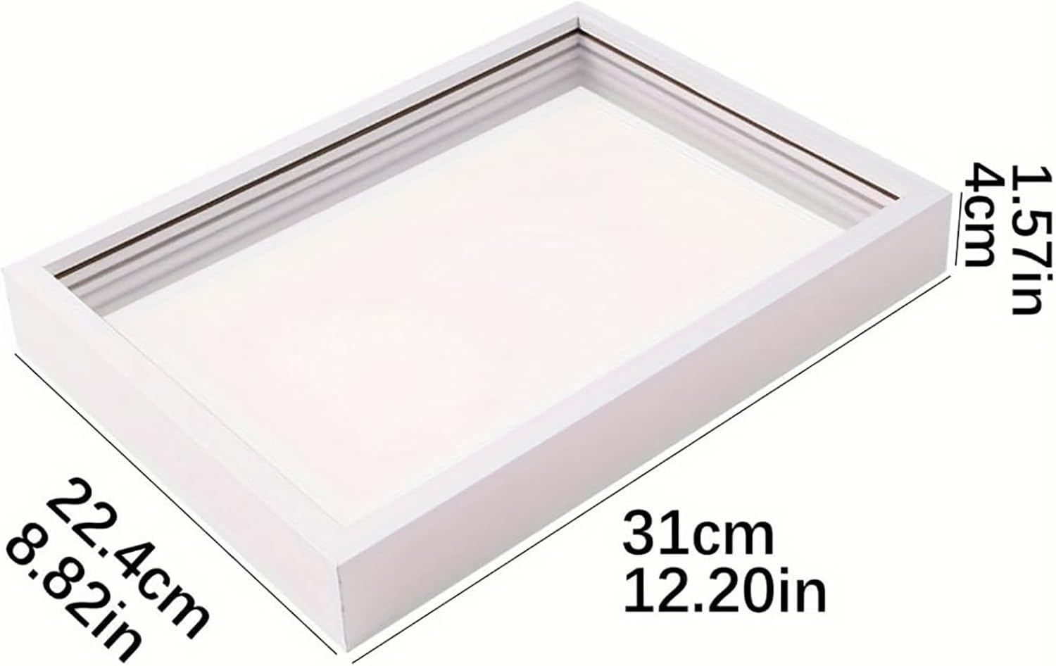 Family Handprint Art - Craft Keepsake Wooden Frame - Home Decor for New and Expecting Parents, Includes 6 Paint Colors and 4 Transparent Sheets image number 1