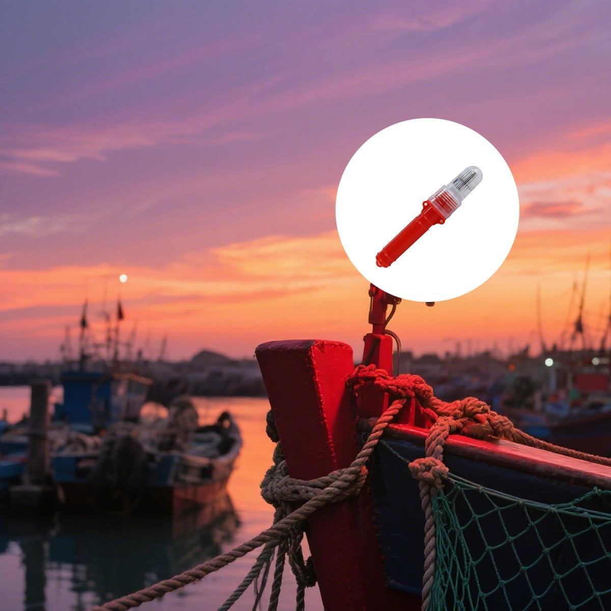 Enwye Boat Torches, Boat Safety, Intelligent Light Control, Waterproof Emergency Torches for Fishing Nets, Buoys or Boats