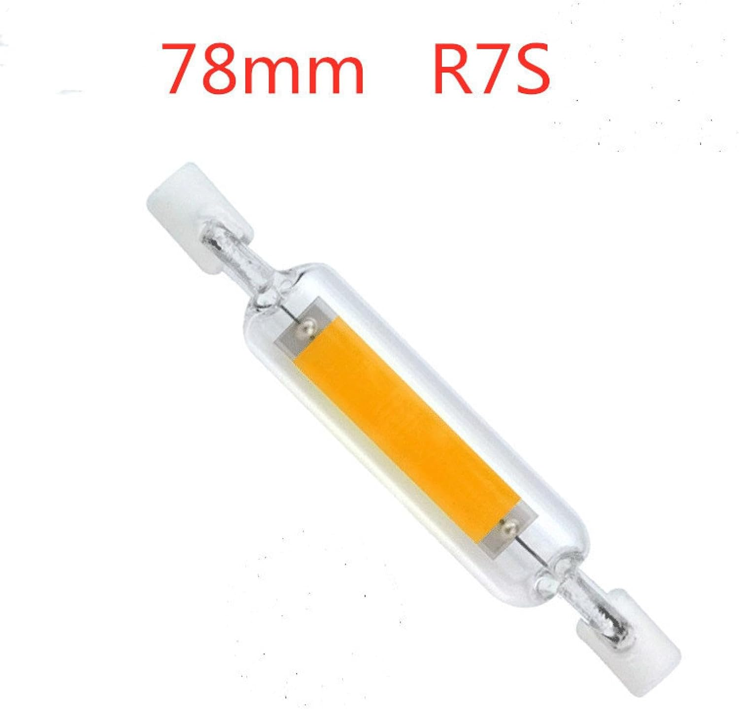 Lumetheus High Brightness LED R7S Glass Tube COB Lamp - 10W/20W, 78Mm/118Mm/189Mm Double End Replacement for Halogen Lamps 1Pcs-118Mm-20W-Warmlight - 118Mm-10W-Warmlight image number 6