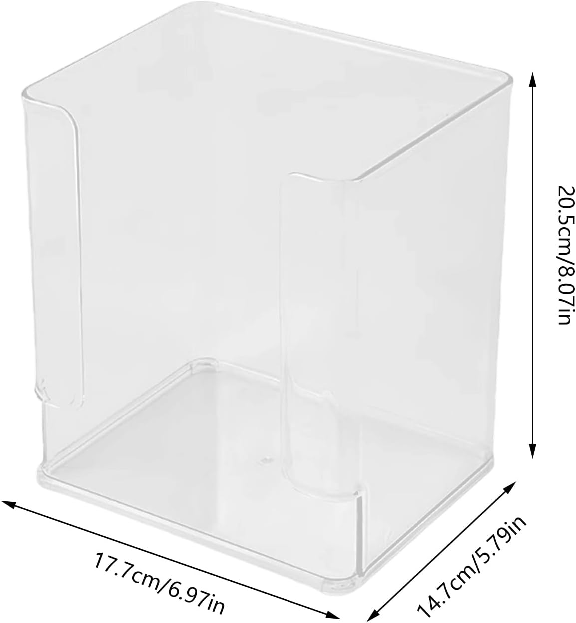 Derwrtup Acrylic Makeup Organizer - Top U Opening Divided Cosmetic Storage Case - Acrylic Cosmetic Organizer,For Offices Home Bathroom Desk Kitchen Closet Pen Pencil image number 4
