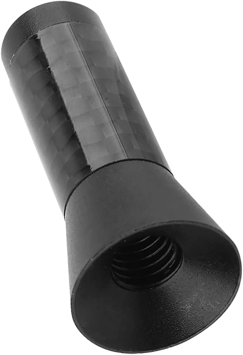 3.5Cm Black Carbon Fiber Car Short Antenna with Aluminum Screw for Universal Fitment image number 5