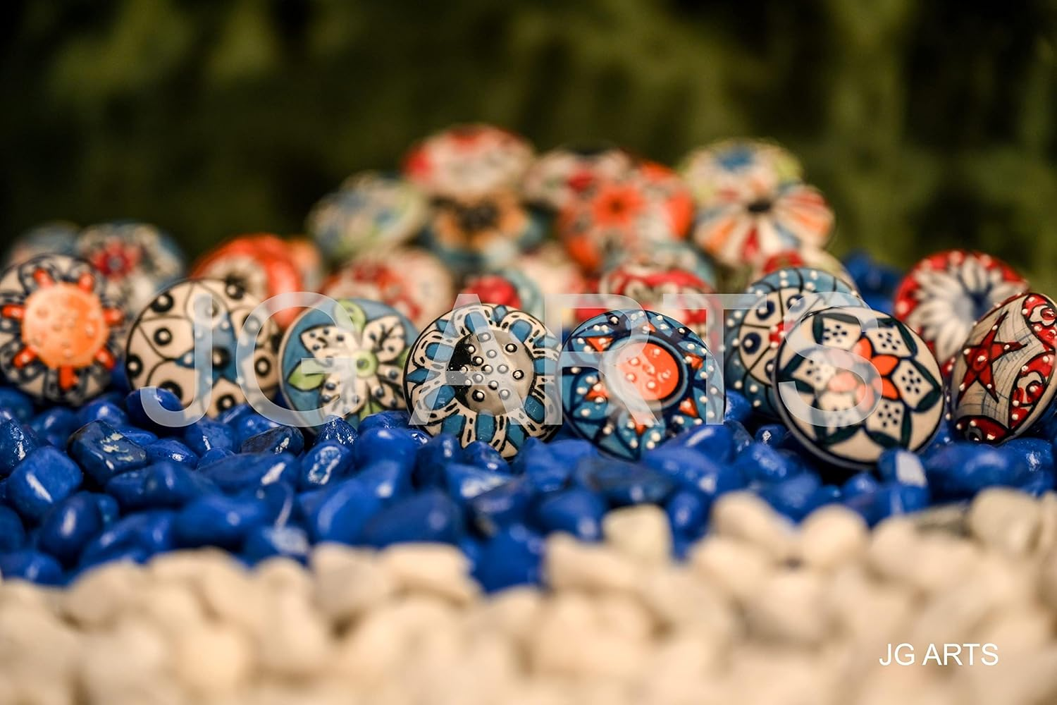 20 X Mix Vintage Look Flower Ceramic Knobs Door Handle Cabinet Drawer Cupboard Pull image number 6