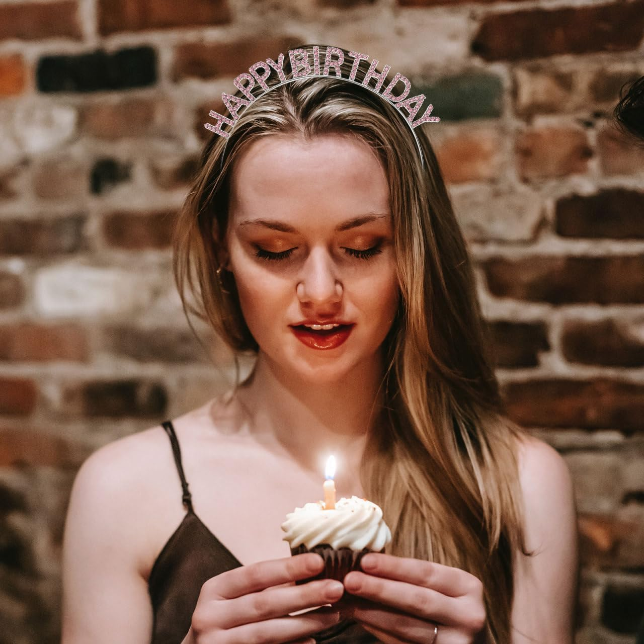 WOFASHPURET Creative Birthday Hair Hoops for Unique Photo Props Happy Birthday Hair Accessories Comfortable Eye-Catching Headband for Birthday Parties image number 3