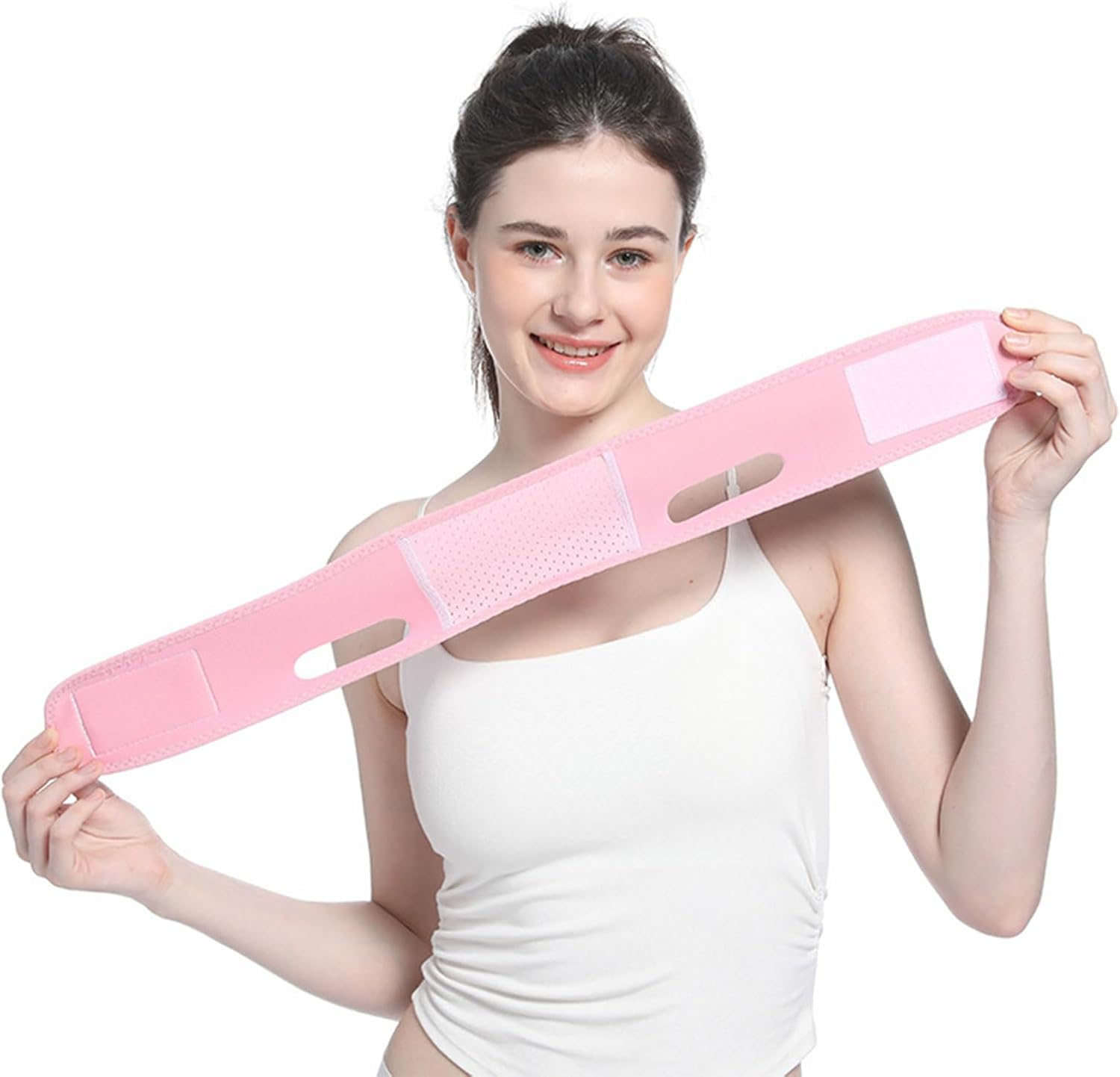 BGENHPON Reusable Double Chin Reducer, Face Lift Tape, Face Slimming Strap for Women, Breathable V Line Lifting Mask, Innovative Lifting Technology, One Size Fits All image number 5