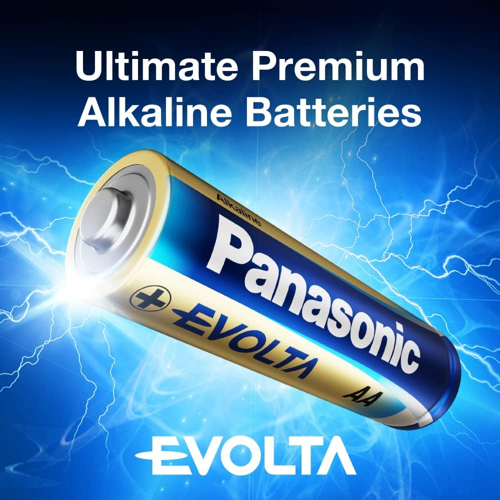 Panasonic Evolta AA Premium Alkaline Batteries, 4-Pack (LR6EG/4B) image number 3