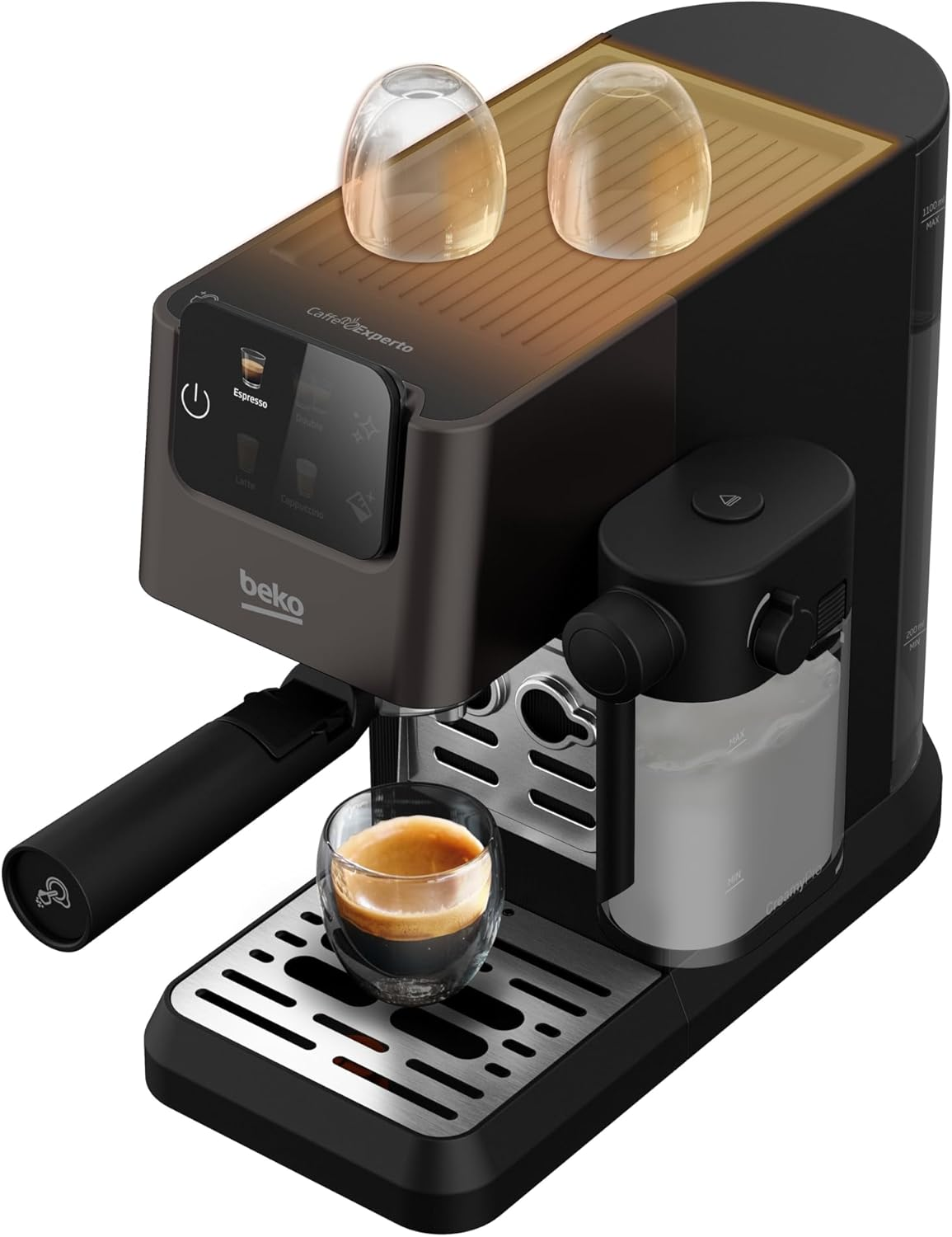Beko Caffeexperto Bean to Cup Coffee Espresso Machine CEP5464DX | Black | Colour Touch Screen Display | 2L Capacity |19 Bar Pressure | 2 Coffee Nozzles & Milk Frother image number 5