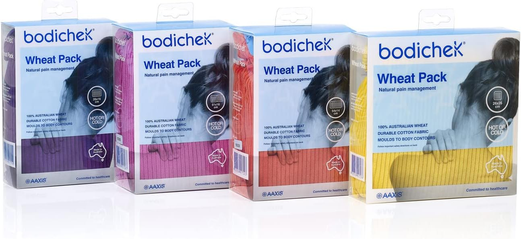 Bodichek Hot/Cold Wheat Pack Square 26Cm X 26Cm Assorted Colours image number 1