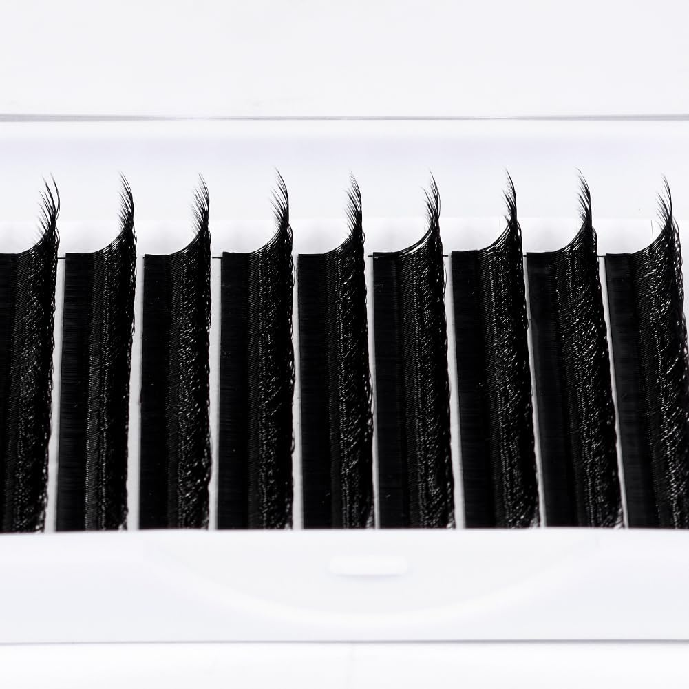 Lunamoon 3D Eyelash Extension, Premade Fans W Lash, Pre-Fanned Ready-To-Use Fan Eyelash Extension, Russian Volume Eyelash Cluster, Artificial Lash (3D/0.07C 14 Mm) image number 6