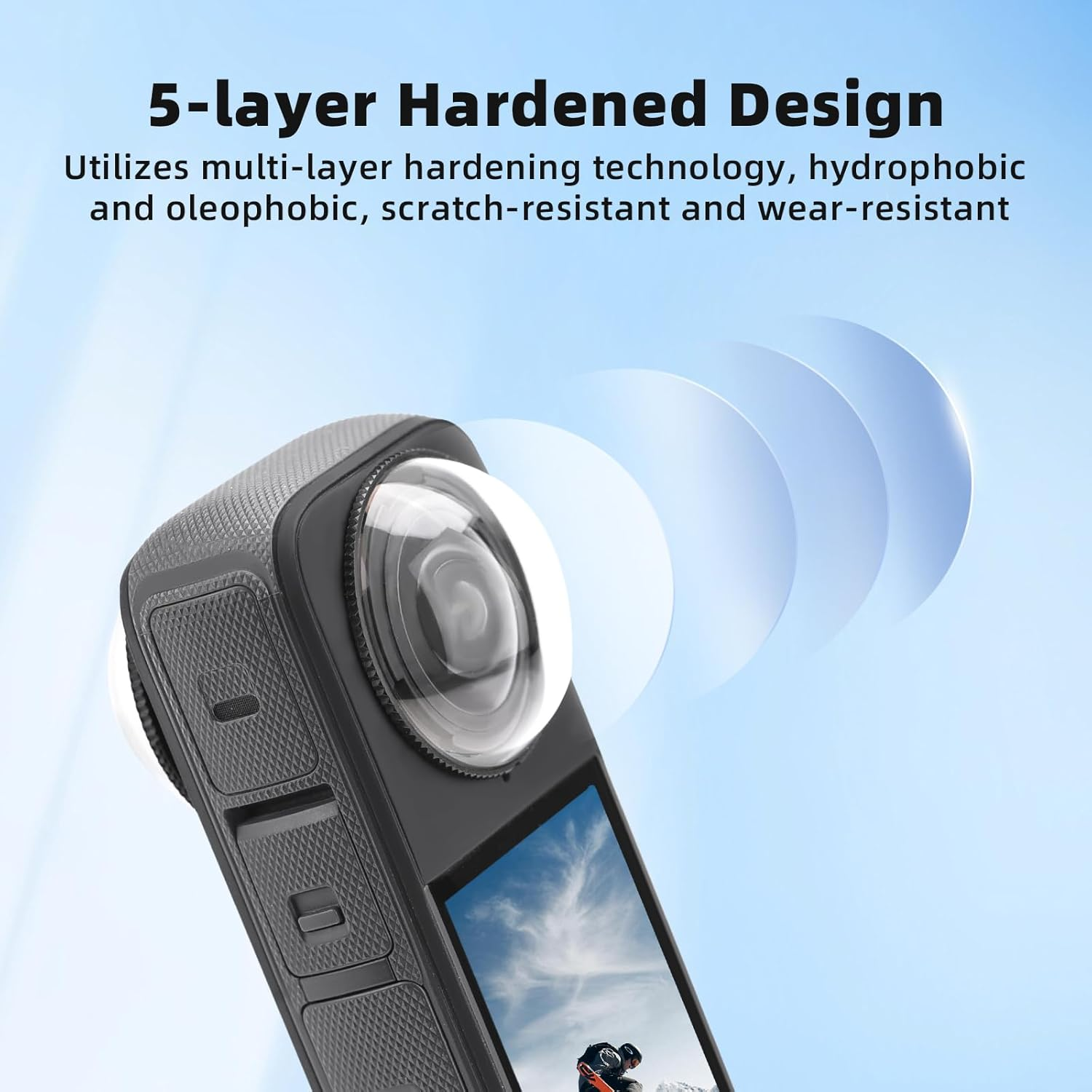 Flymile Premium Lens Guard for Insta360 X4 Camera - High Transparency Tempered Glass Protector, Anti-Scratch Accessory image number 5