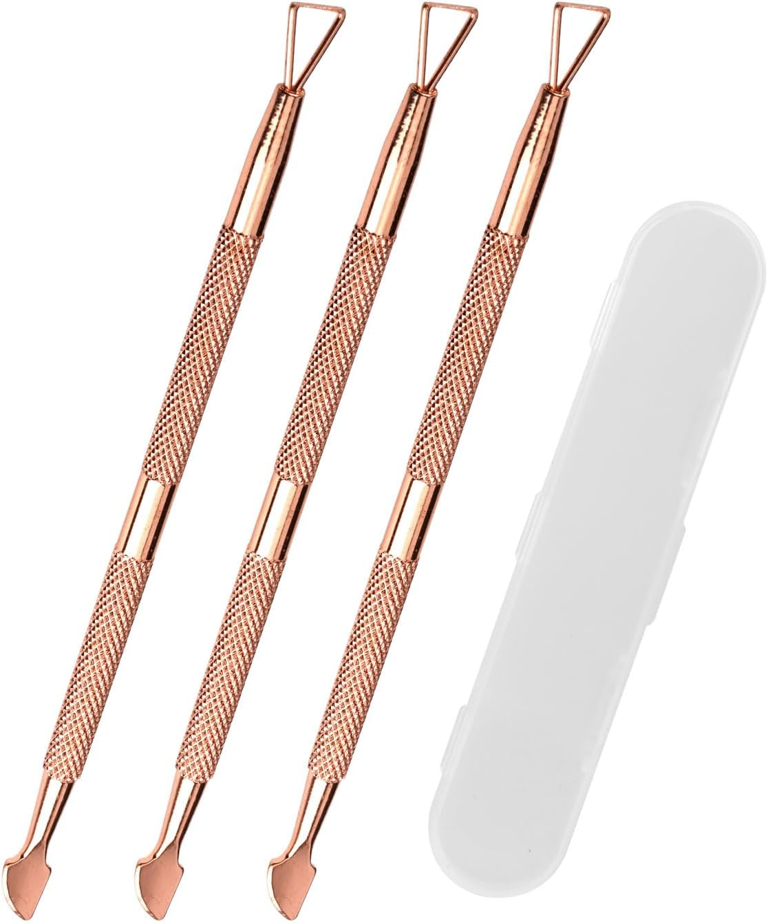 3Pcs Lottery Ticket Scratcher Tool, Metal Scratch off Tool Easy to Hold Lottery Scratcher Scraping Tool with Storage Box for Flawless Reveals Tickets Stickers Labels (Rose Gold) image number 4