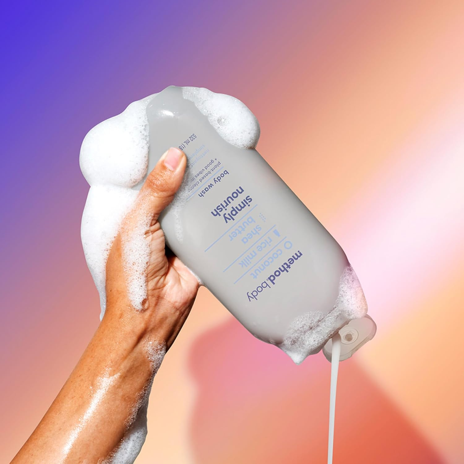 Method Body Wash, Simply Nourish, Paraben and Phthalate Free, Biodegradable Formula, 18 Oz (Pack of 3) image number 4